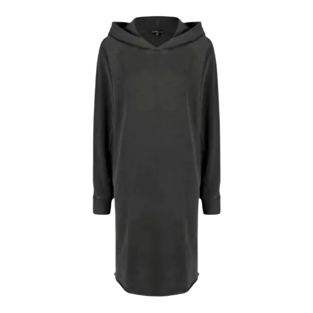 JAMES PERSE French Terry Hooded Sweatshirt Dress Size: XL